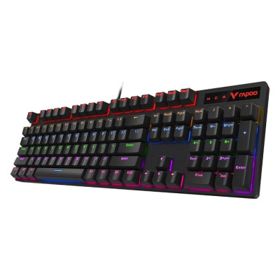 Rapoo V500 Pro Backlight Mechanical Gaming Keyboard (Blue Switch, Arabic / English)