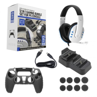 G-Dreamer HS-PS5035 12 In 1 Gaming Bundle Set For PS5 Console