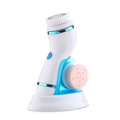Cnaier 4-in-1 Electric Facial Cleansing Brush (AE-8286B, Blue)