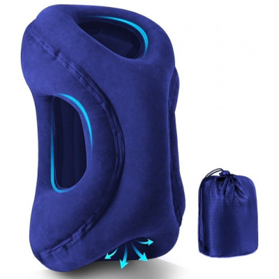 Napping Desk Pillow comfortably support Head (Dark Blue)