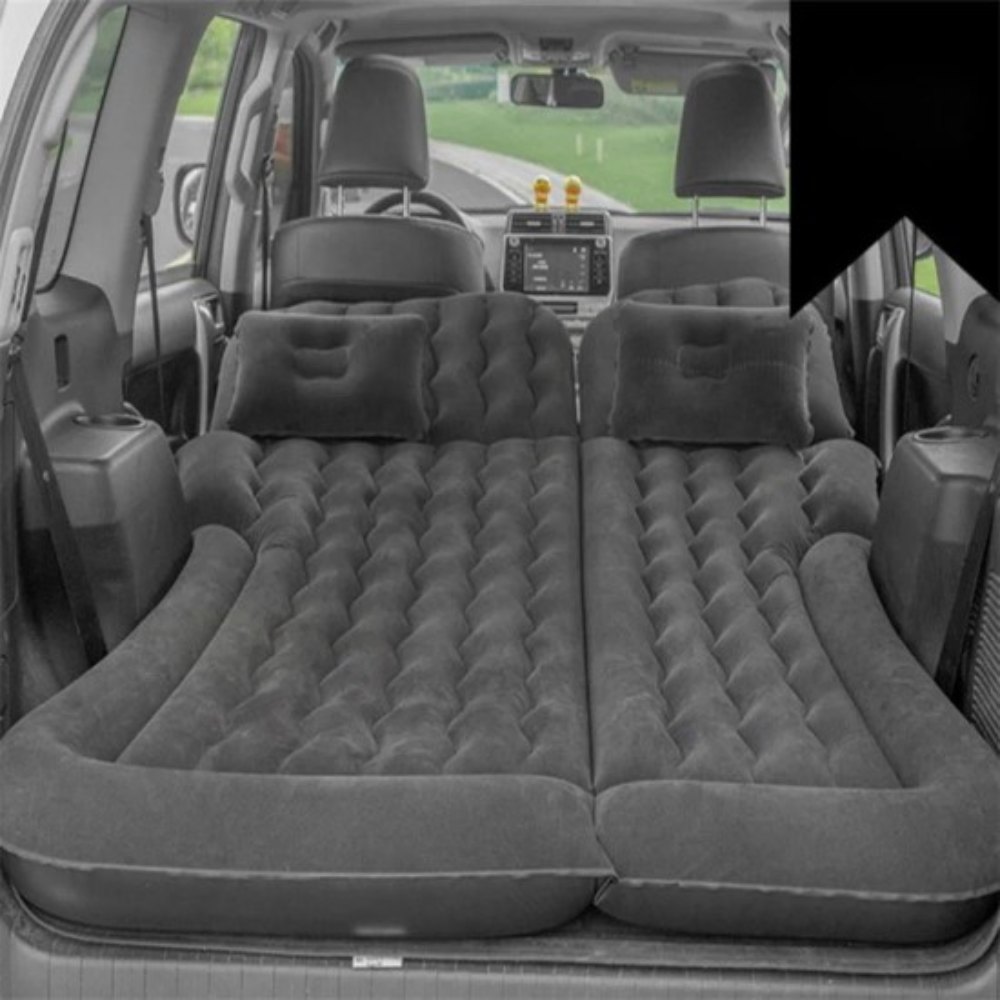 Inflatable Bed Air Mattress Suv Car Travel Outdoor Camping Mat (LIGHT BROWN)