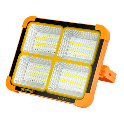 Geepas Rechargeable LED Work Light With Solar Panel 288PCS LEDs GWL53041