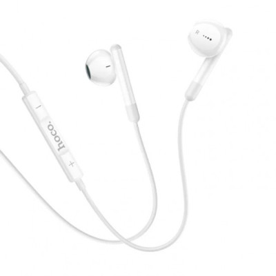Hoco Stereo Wire-Controlled Digital Earphones (M93 – White)