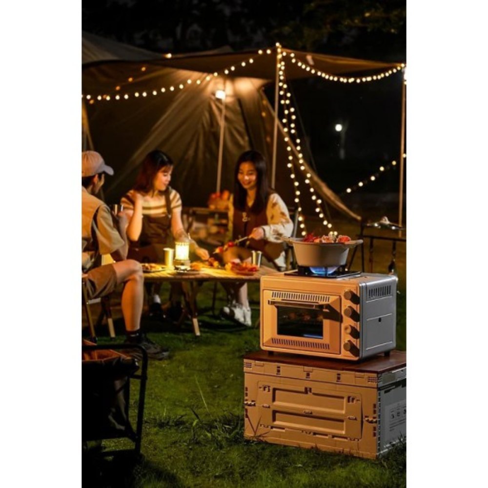 Daewoo 25L Portable Outdoor Butene Gas Oven Cooktop (2-in-1, DY-HKX02)