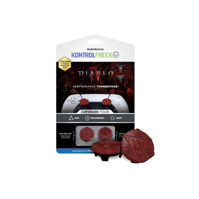 KontrolFreek Diablo IV for PS4 and PS5 | 2 Low Sizes | Red & Black