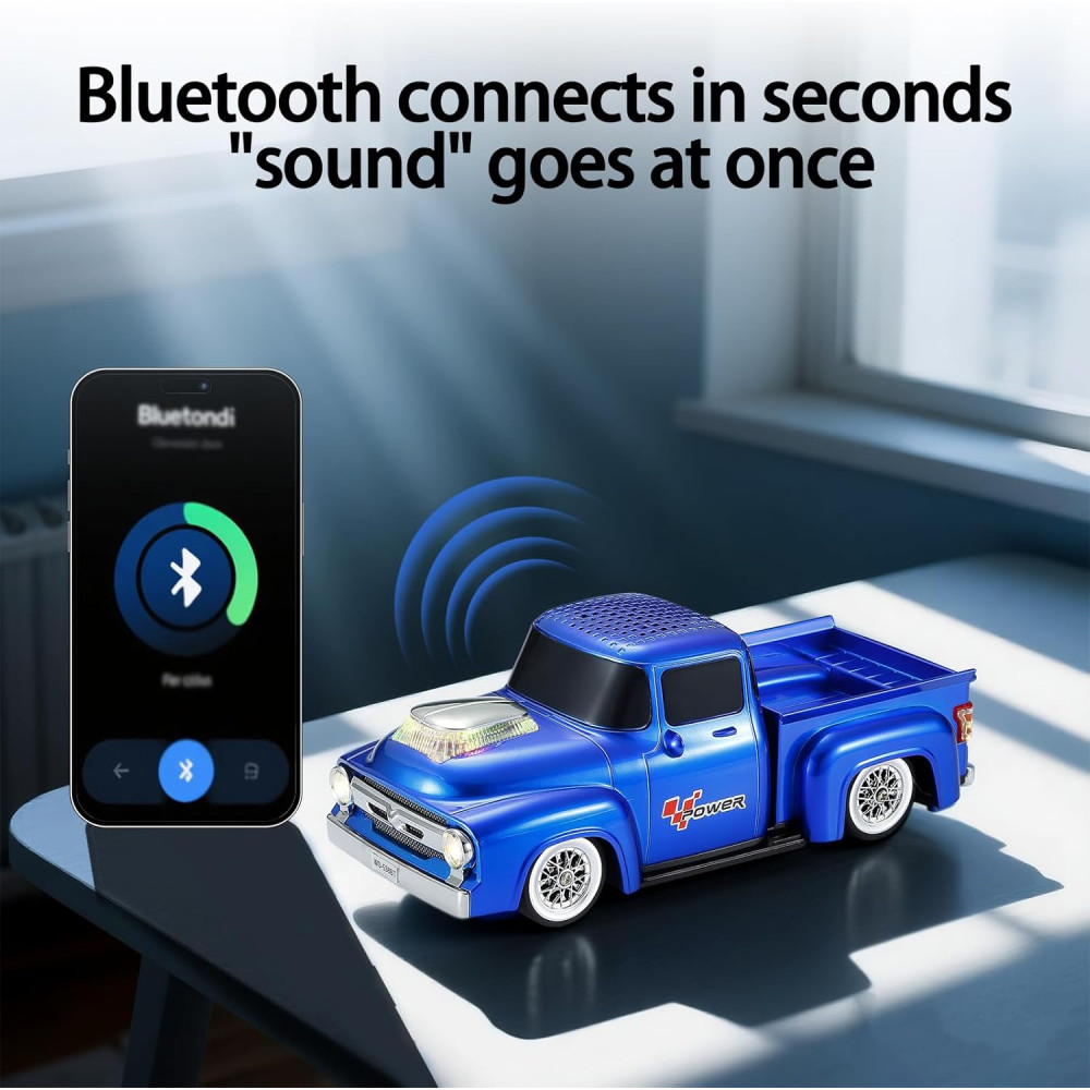 Wster WS 538BT Wireless Car Speaker  Blue