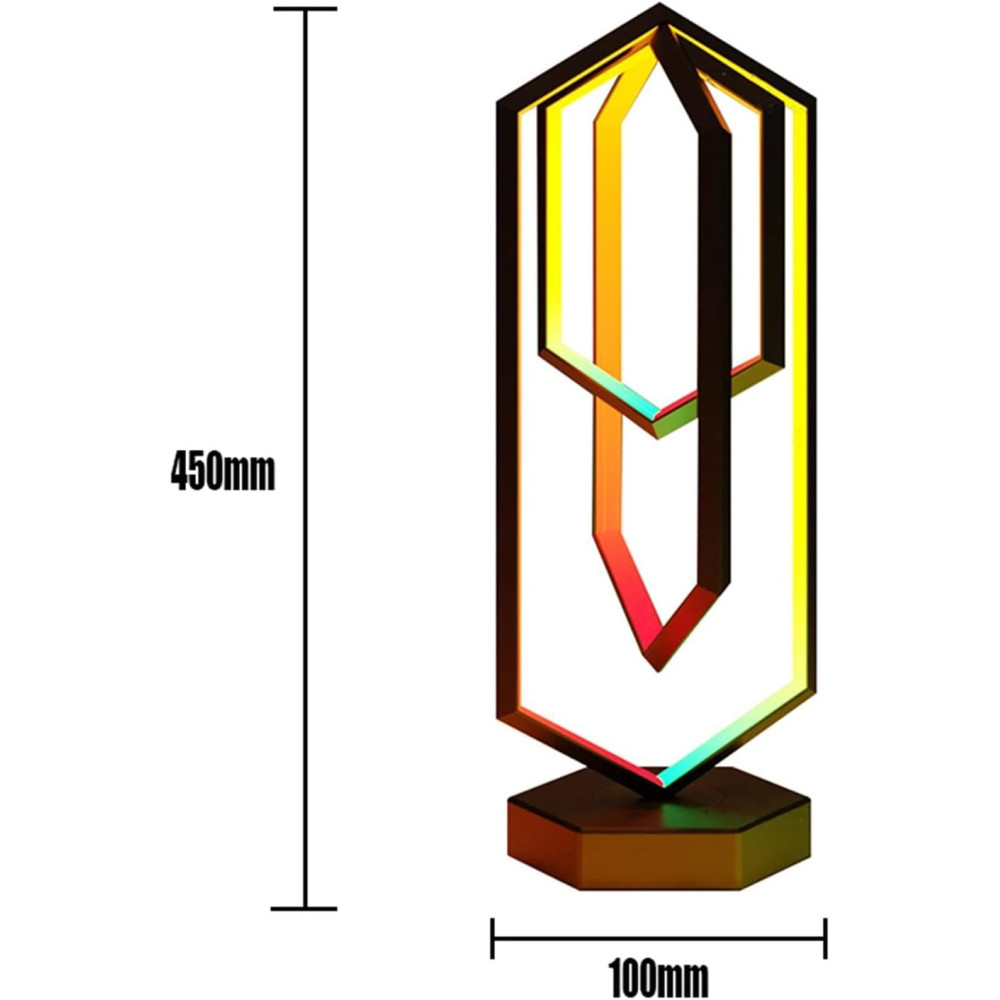 Polygonal Desk Lamp with Remote Control