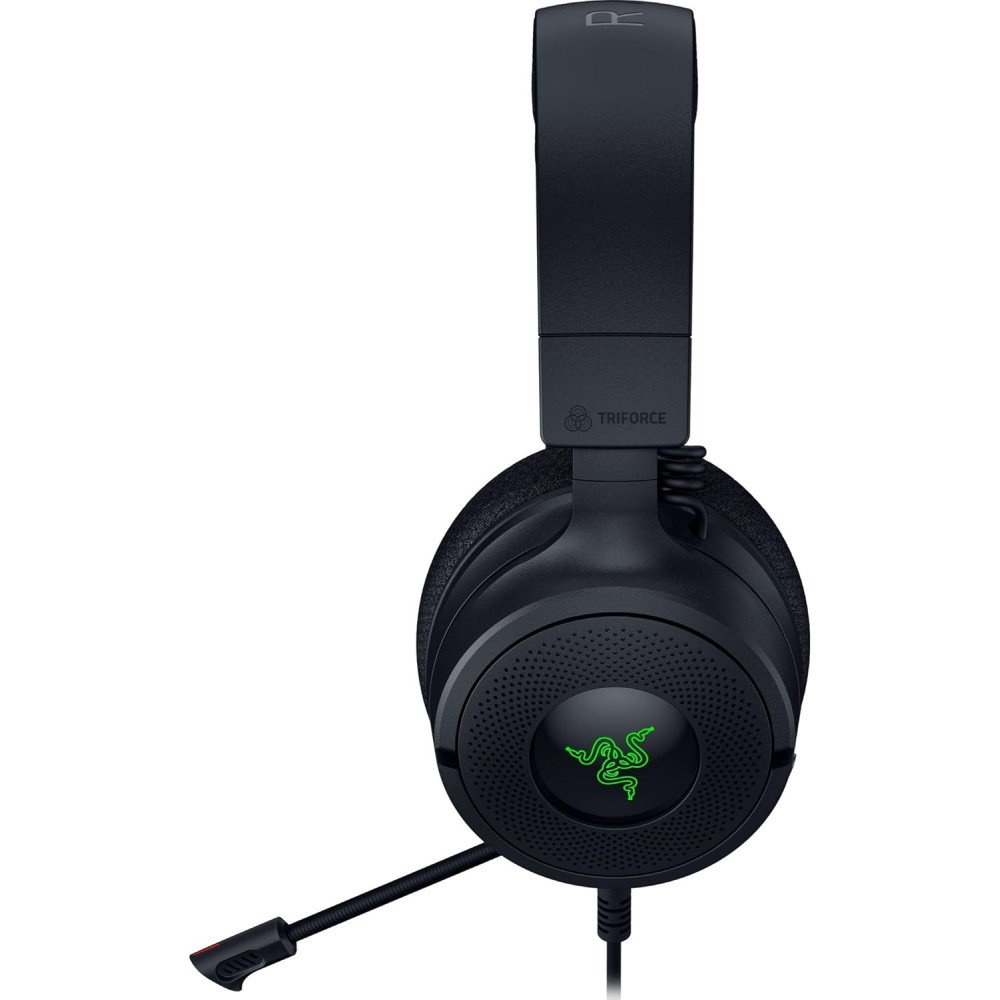 RAZER Kraken PRO V2 Lightweight Aluminum Headband Retractable Mic in-Line Remote Gaming Headset Works with PC PS4 Xbox One Switch & Mobile Devices Black