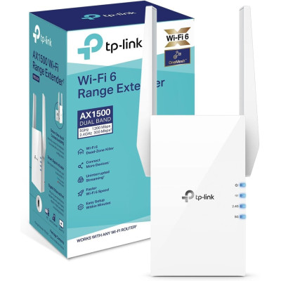 TP-LINK AX1500 Wi-Fi Range Extender RE505X