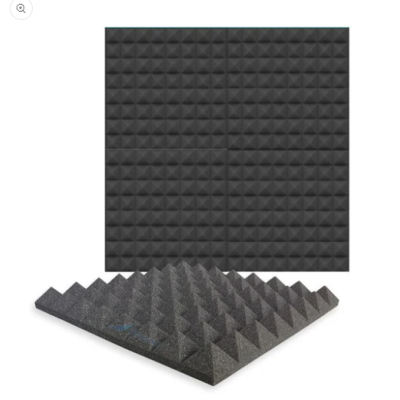 Soundproofing panel Pyramid Black 50x50x2.5cm SP16