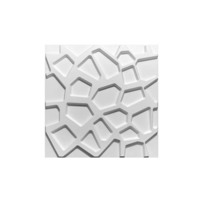 3D PVC Wall Panel D067 White