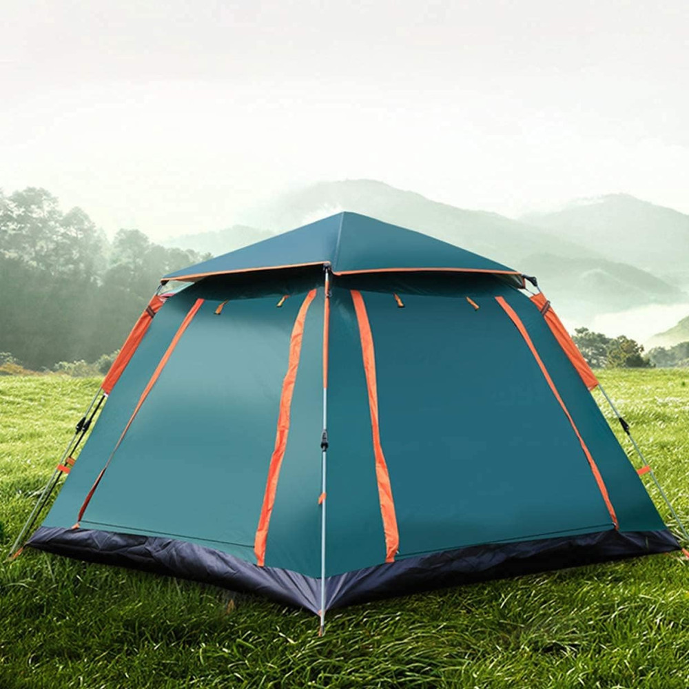 Waterproof Large 4-5 Person Camping Tent 240x240x155 - Dark green