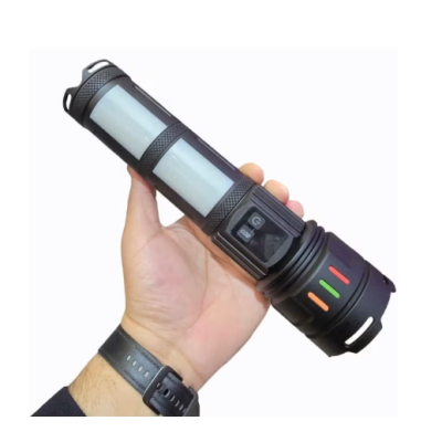 Rechargeable LED Flashlight 3000m Long Range, Power Bank Function Torch COBA CB-R18