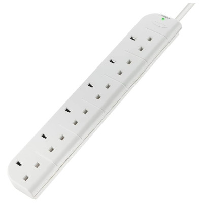 Belkin Power Socket (6-Outlet, 1M Power Cord)
