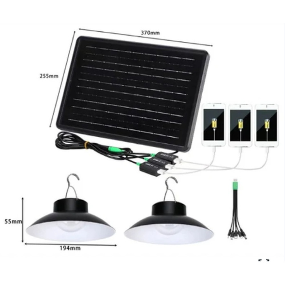 ENERGY STORAGE SOLAR PANEL WITH TWO LIGHT