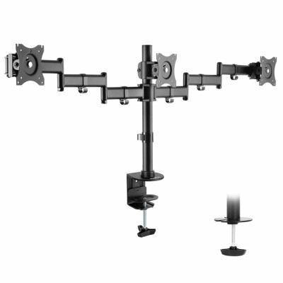 Triple Monitor Desk Mount, Height Adjustable Computer Monitor Stand Mount
