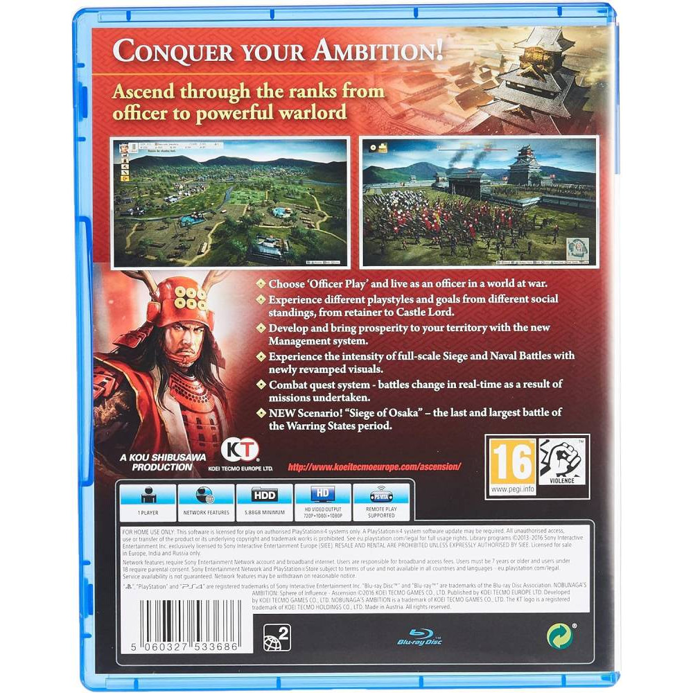 PS4 Nobunaga’s Ambition: Sphere of Influence – Ascension 
