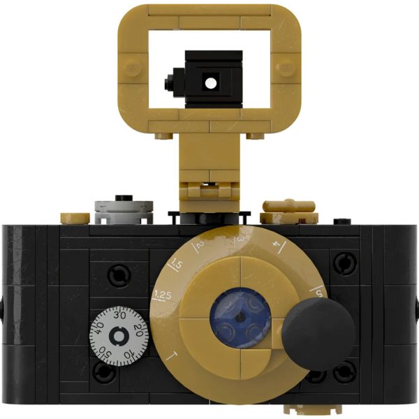 Ikona fotografii, prototyp aparatu Leica z roku 1914, jako zestaw LEGO