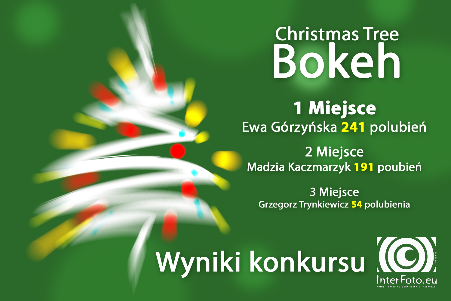 Wyniki konkursu "Christmas Tree Bokeh" 2021/2022