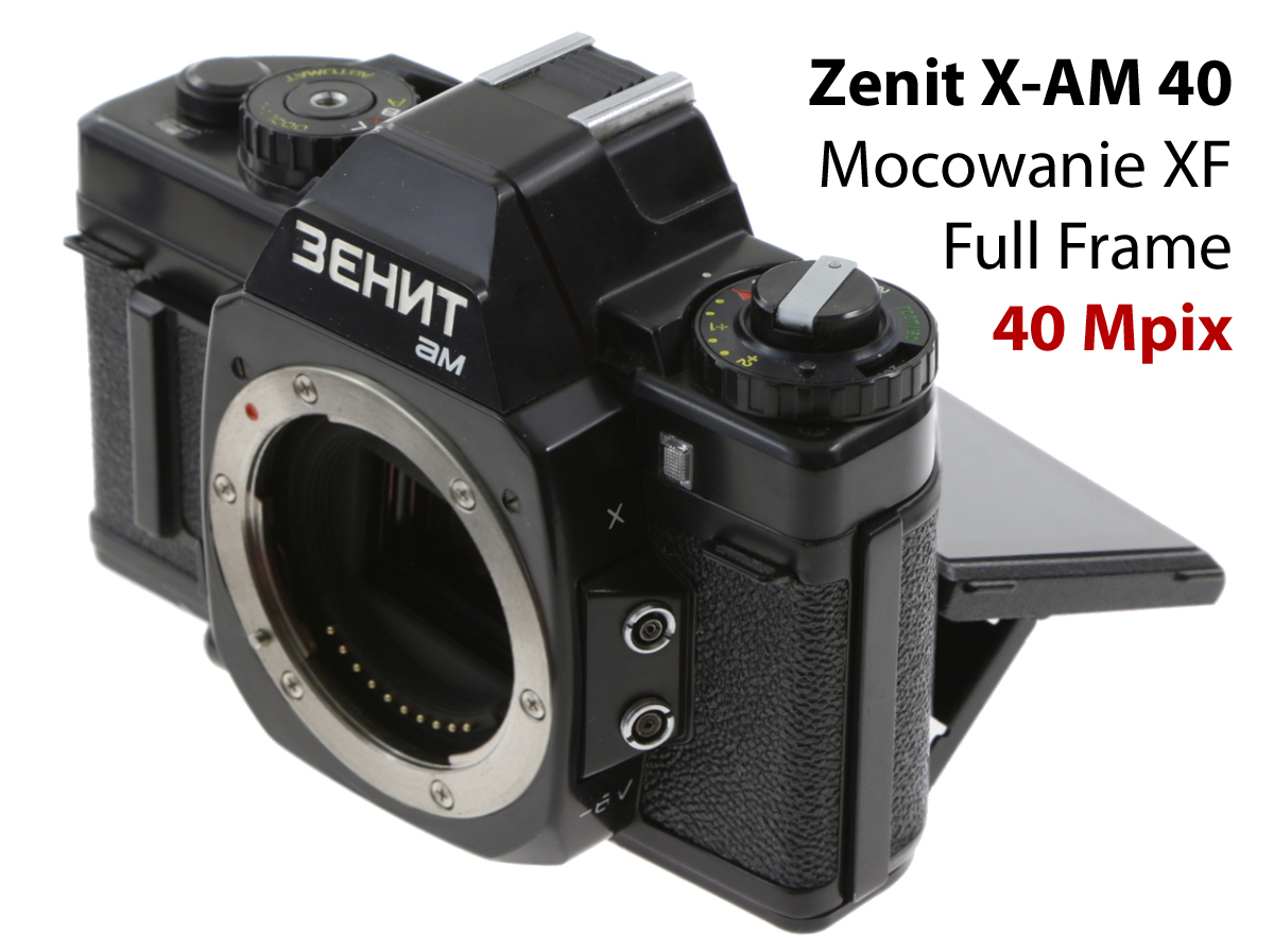 Zenit X-AM 40 Body Czarny (tytan z Sojuz'a TMA (7K-STMA) - mocowanie Fujifilm X