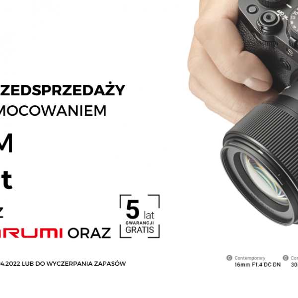 Promocja na 3 obiektywy Sigma w mocowaniu Fujifilm X