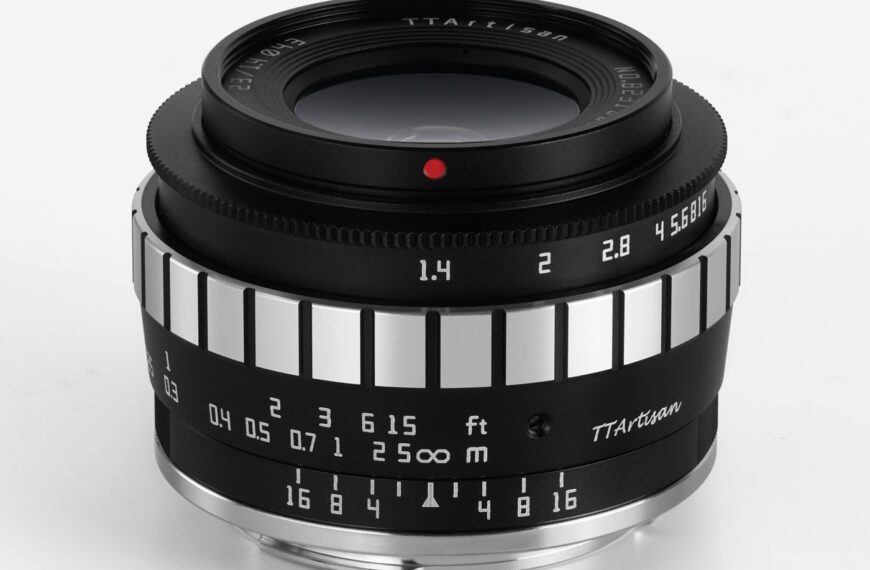 Nowe produkty TTArtisan: obiektyw 50mm F1.4 Tilt dla Sony E i Leica L, obiektyw APS-C 23mm F1.4 dla Canon RF i osłona przeciwsłoneczna 43 mm