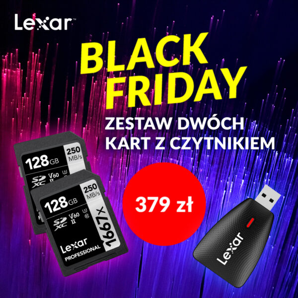 Promocja Lexar: zestaw 2 kart pamięci z czytnikiem za 379 złotych