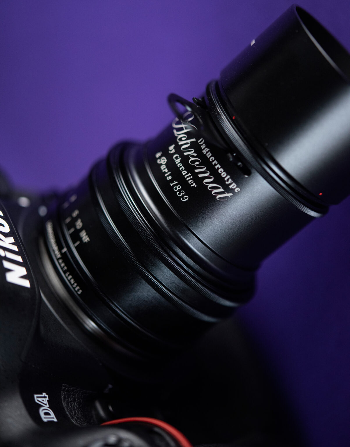Daguerreotype Achromat 64mm F2.9 na aparacie Nikon D4