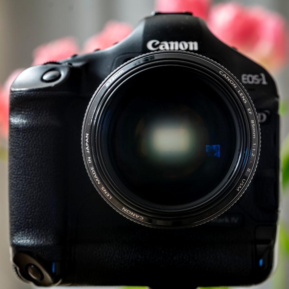Canon EF 85mm F1.2 L II USM Lens And Camera