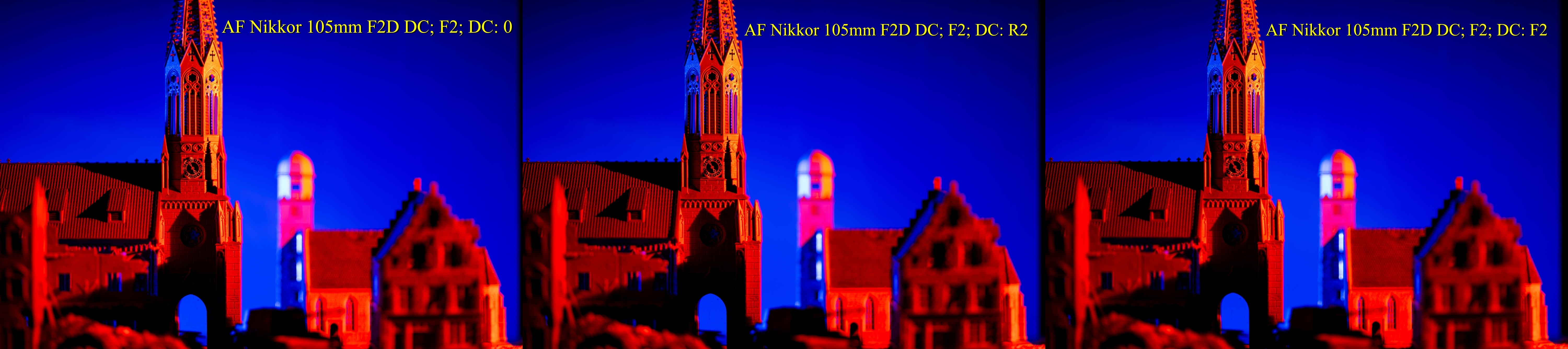 AF Nikkor 105mm F2D DC F2 Churches 1