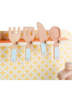 Goryeo Baby Wooden Kitchen and Fridge Set