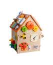 Montessori Wooden Busy Board House