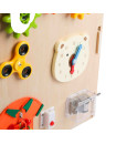 Montessori Wooden Busy Board House