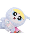 HUGKIS Powerpuff Girls Leopard-Print Costume Plush Bag Charm / Keychain-Blue