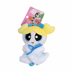  POWERPUFF GIRLS HANFU CAPE PLUSH KEYCHAIN-Blue