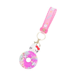 Sanrio Hello Kitty Donut Liquid Quicksand Keychain
