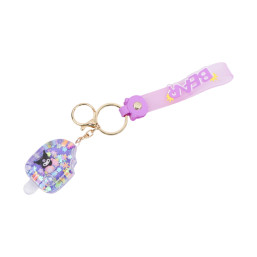 Kuromi Liquid Quicksand Popsicle Keychain