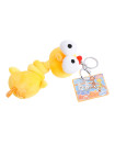 Long-Neck Big-Eyed Penguin Plush Keychain - Yellow