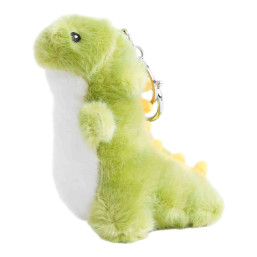 Cute Green Cartoon Dinosaur Plush Keychain