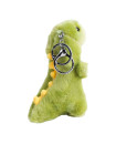 Cute Green Cartoon Dinosaur Plush Keychain