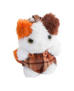 Simulation Calico Cat Plush Keychain 4inch