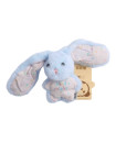 Good Night" Blue Long-Eared Bunny Plush Toy / Keychain Pendant