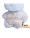 Good Night" Blue Long-Eared Bunny Plush Toy / Keychain Pendant