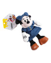 Disney Potdemiel Minnie Mouse Denim Outfit Plush Keychain 18CM