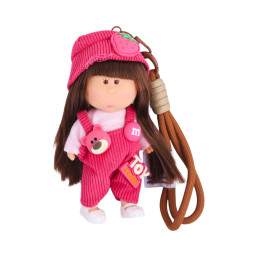 Mini Spanish Potato Doll Keychain - pink