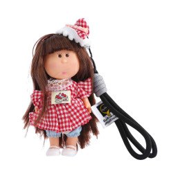 Mini Spanish Potato Doll Keychain - Red