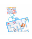 Water Bag Maze Squeeze Toy Keychain - Blue