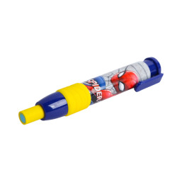 Marvel Spider-Man Retractable Pen-Style Eraser  - Yellow