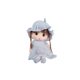 80 cm. Soft Rag Doll - Blue