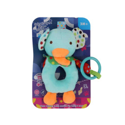 Hanging Soft Baby Rattle - Elephant